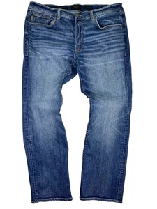 Outpost Makers Relaxed Straight Stretch Blue Denim Medium Wash Jeans Herren 38x30 - Bild 1 von 6