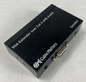 Cable Matters Model 103004 VGA Extender Over Cat6 With Audio Sender Only - Picture 1 of 8