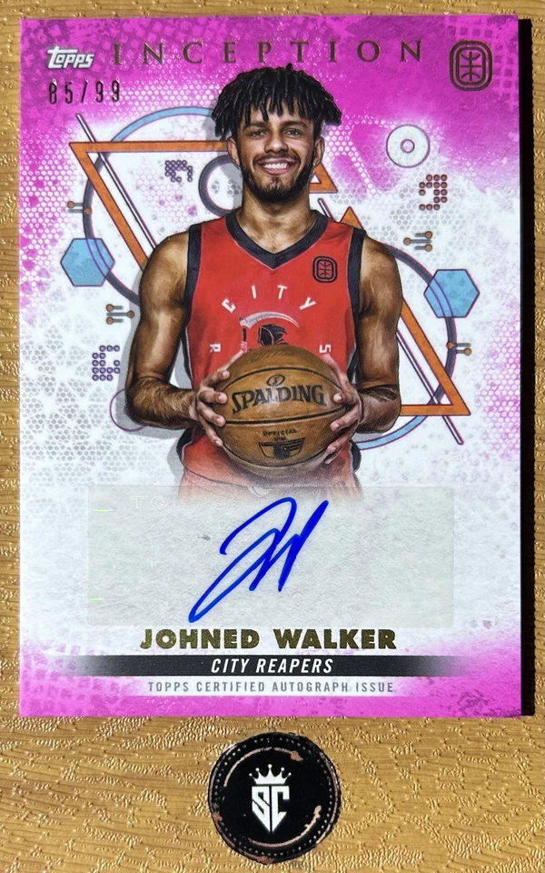 Johned Walker 2022 Topps Inception OTE Overtime Elite Magenta Auto /99 #IA-JWA2 - Image 1 of 3