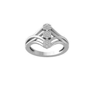 0.25Ct Lab Grown Diamond Composite & Cluster Ring Size 7 10K White Gold 2.81gm - Picture 1 of 8