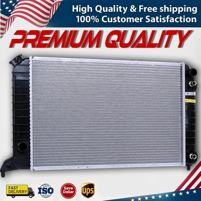 Aluminum Radiator For Chevy S10 94-03 LUV GMC Sonoma Isuzu Hombre L4 2.2L AT - Image 1 of 4