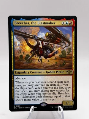 Breeches, the Blastmaker 0197 Outlaws of Thunder Junction OTJ MTG NM - Image 1 of 2