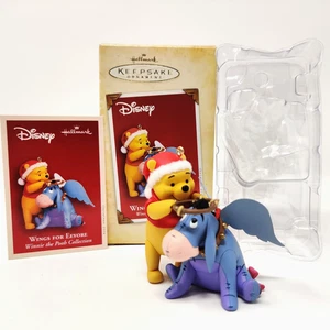 Hallmark Disney Flügel für Eeyore 2004 Winnie Puuh Andenken Ornament mit Karte - Bild 1 von 10