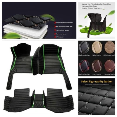 Fit For Maserati GranTurismo waterproof leathers Car Floor Mats Carpets Liners - Image 1 of 4
