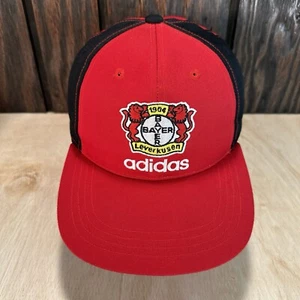 Cappello Leverkusen Bayer anni 90 calcio calcio vintage Adidas Snapback Cap OS rosso - Foto 1 di 14