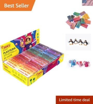 Colorful Non-Drying Modeling Clay Set - 30 Reusable 1.75 Oz Bars for Kids - Image 1 of 4
