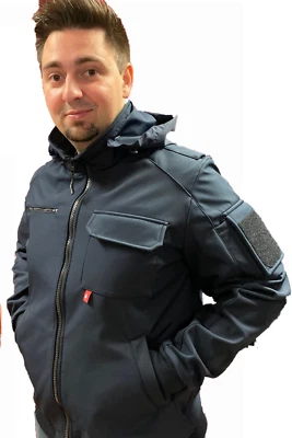 Feuerwehr Jacke Softshell 9900-K "ELEGANT" Ganzjahresjacke + abknöpfbarer Kapuze - Bild 1 von 4