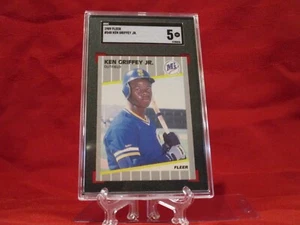 1989 Fleer #548 Ken Griffey Jr. SGC 5 EX - Picture 1 of 2