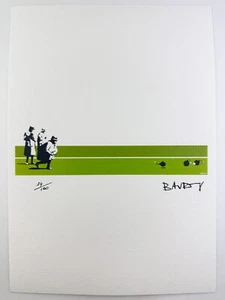 Banksy Original Vintage Art Print Lithograph Signed Limited COA - Picture 1 of 3