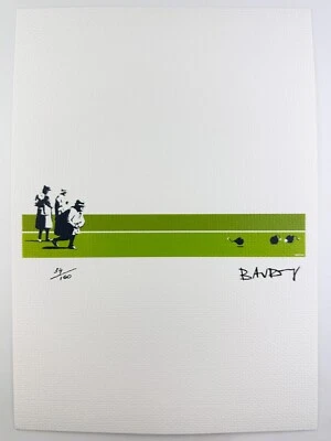 班克斯原版复古艺术印刷石版画签名限量版正品认证 — 第 1/3 张图片