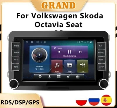 Autoradio Android 8.0 Per Volkswagen / Skoda / Seat USB, GPS, WI-FI, MIRROR  - Immagine 1 di 4