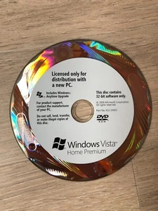 Windows Vista Home Premium 32 Bit DVD - ohne Serial Key - Bild 1 von 1