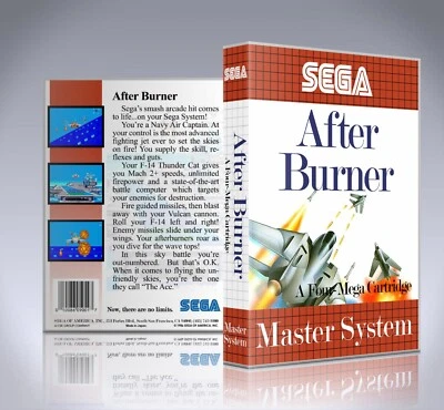 Sega Master System Case - NO GAME - After Burner - Image 1 of 3