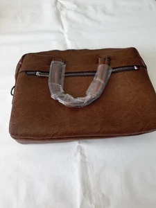Unbranded Laptop Look Brown Leather Look - Picture 1 of 10