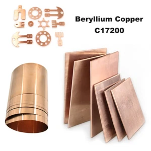0.1-10mm Beryllium Copper Sheet Roll Plate BeCu Foil Panel Strip 200*200/1000mm