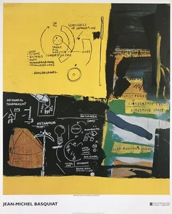 Jean-Michel Basquiat ART Poster Untitled 120x98cm 2002 limited edition Arte - Foto 1 di 5