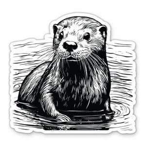 Otter Vinyl Sticker - for Water Bottle Phone Car Laptop - Picture 1 of 1