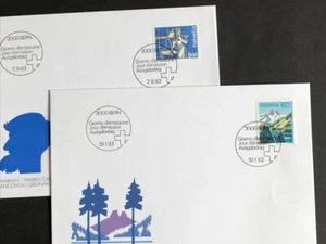 Suisse 1993, 2 series de segells en FDC Oficis - Imagen 1 de 3