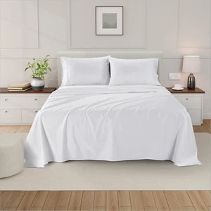 King Sheet Set, 100% Egyptian Cotton King Size Sheets Set 800 Thread Count, Extr - Picture 1 of 12