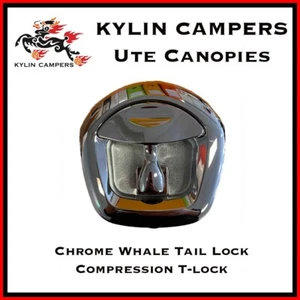 1PC Whale Tail Lock Recessed Folding Locking Handle Ute Canopy Toolbox Trailer - Picture 1 of 8