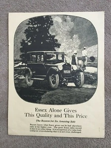 ca 1920s ESSEX AUTOMOBILE Advertising Poster - 17" X 22" - Picture 1 of 1