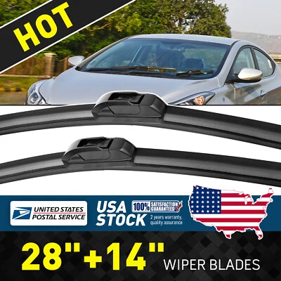 Limpiaparabrisas delantero 28"+14" toda temporada para Hyundai Elantra 2011-2016 Foto 1 de 4