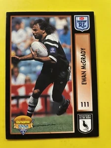 NRL 1994 S2 Dynamic Trading Card #111 Ewan McGrady Western Suburbs Magpies - Picture 1 of 2