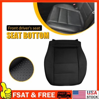 Cubierta de asiento de cuero negra para parte inferior del conductor Mercedes Benz C300 350 2008-2014 Foto 1 de 4