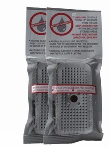40 Gram Silica Gel Desiccant, Moisture Absorber Dehumidifier, 2 pack - Picture 1 of 6