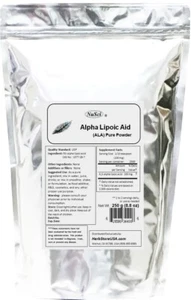 NuSci 100% pure Alpha Lipoic Acid Powder , R,S-ALA 250g (8.8 oz) USP Skin care - Picture 1 of 6