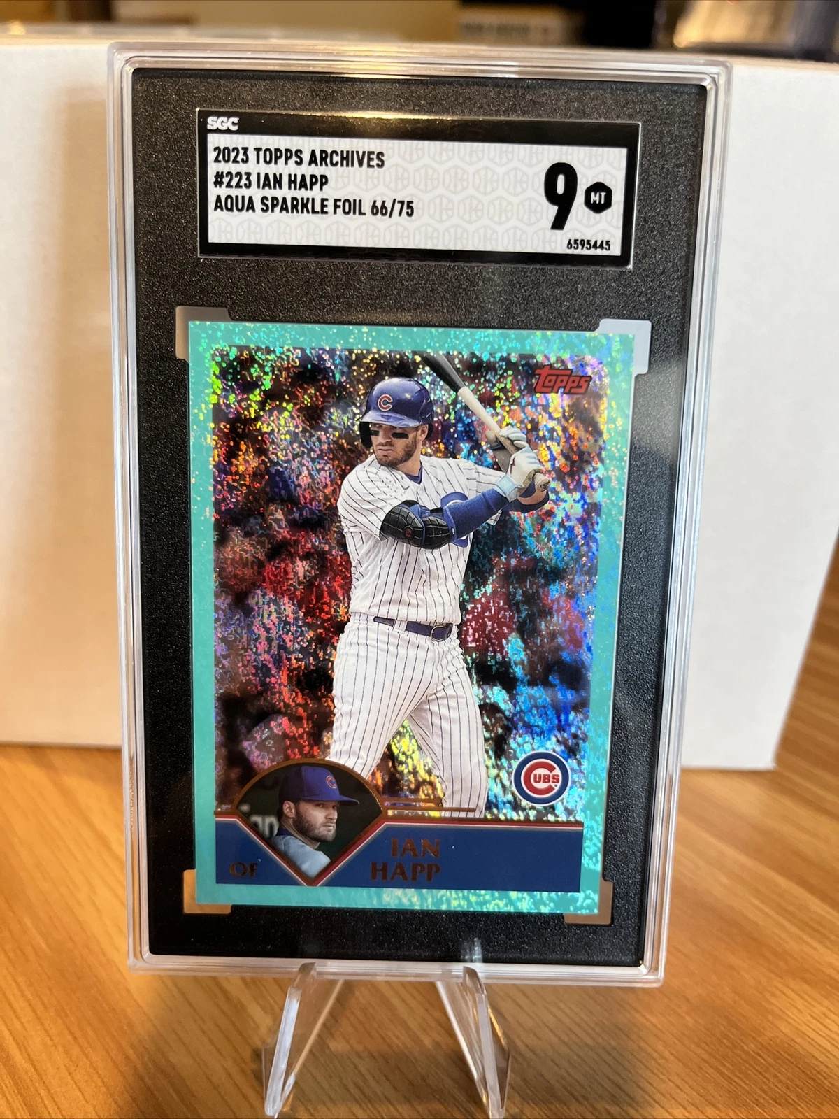 2023 Topps Archives - Ian Happ - Aqua Sparkle Parallel - #228 - /75