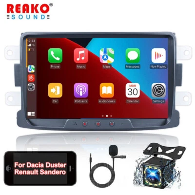 For Renault Duster Dacia Logan Sandero Android 12 Car Stereo Radio GPS Head Unit - Image 1 of 4