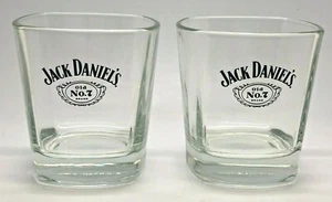 PAIR OF JACK DANIELS ROCKS GLASSES - GIFT SET PUB BAR WHISKEY 2 TWO TUMBLER - Picture 1 of 4