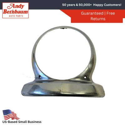 1953 Chrysler Front Left Driver Side Headlight Headlamp Chrome Bezel 1369745 NOS - Image 1 of 4