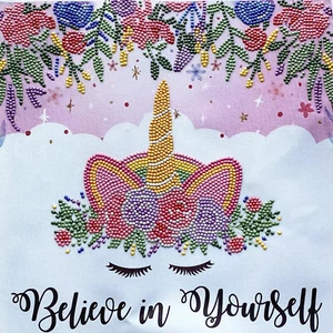 Diamond Art for Kids Unicorn Diamond Painting Set Gem Kit 12x12in for 6-12 years - Picture 1 of 14