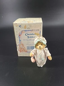 Cherished Teddies 1993 primera navidad bebé niña adorno colgante #913006 - Imagen 1 de 4