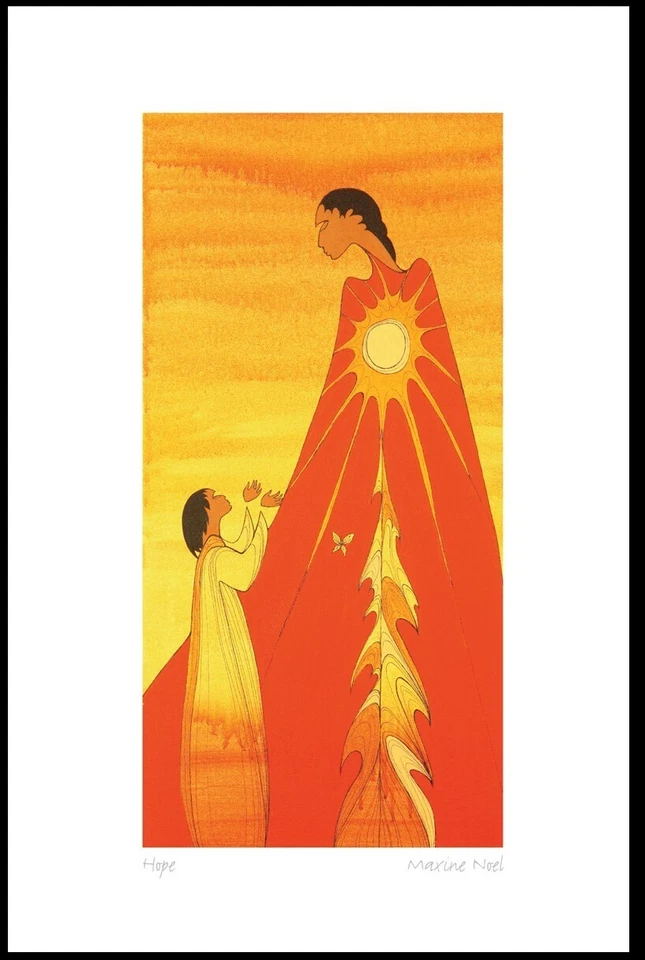 HOPE - Arte de madre e hijo por Manitoba Sioux, Maxine Noel - Nueva tarjeta de arte de 6" x 9" Foto 1 de 1