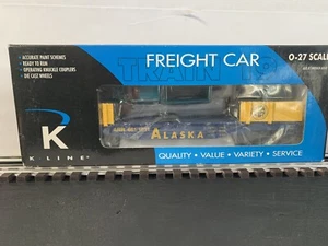 K-Line K661-1011 Alaska O Gauge Flatcar w/ 98 Ford Pickup and Figures~NEW IN BOX - Picture 1 of 2
