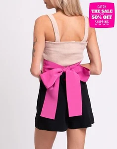 RRP €264 RED VALENTINO Knit Cropped Top Size S Cashmere Angora & Wool Blend Bow - Picture 1 of 11