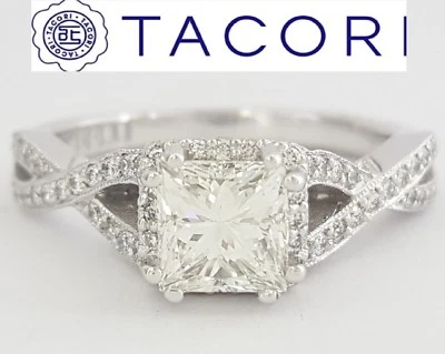 Anillo de compromiso Tacori Dantella 2627PR diamante flor GIA 1,44 quilates precio de venta sugerido por el fabricante $12.500 Foto 1 de 4