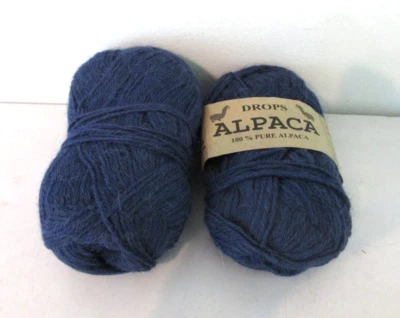 1+ Fio de Alpaca Skeins Drops Design Garn Studios #6790 Azul Royal #3 85g 100% - Imagem 1 de 3