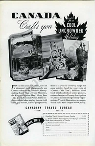 1939 Canadá Canadian Travel Tourism Antigua revista impresa ¡Anuncio decoración de pared! (4039) - Imagen 1 de 1