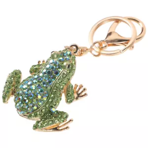 Decorative Frog Keychain Frog Charm Backpack Keychain Purse Charm - Picture 1 of 12