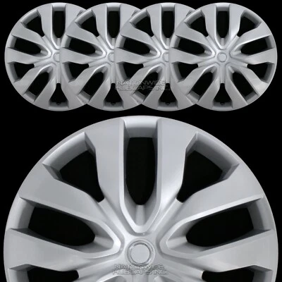 Juego de 4 cubiertas de rueda de 17" tapacubos a presión de llanta completa para neumáticos R17 y ruedas de acero Foto 1 de 4