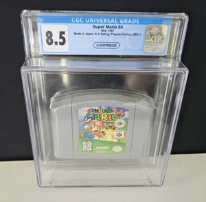 Super Mario 64 - 1997 Nintendo 64 (N64) Cartridge - Graded CGC 8.5 - Picture 1 of 3