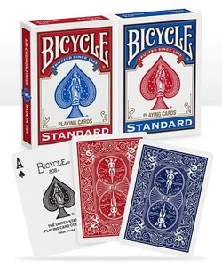 Standard Index Spielkarten 2 Decks Rot & Blau Luftpolster Oberfläche Profi... - Bild 1 von 6