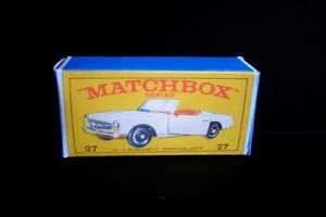 Matchbox Lesney No.27 Mercedes 230 SL Reproduction Box (Box only) - Picture 1 of 3