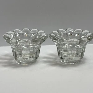 Tiffany & Co Crystal 3-in-1 Candle Holder Taper Votive No Chips Made In Malaysia - Picture 1 of 6