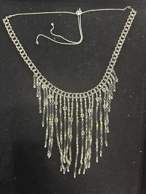 Kendra Scott Maxen длинный кристалл нагрудник дымчатый смесь заявление ожерелье новый без ЯРЛЫКОВ/OT Рекомендуемая розничная цена производителя $295 - Изображение 1 из 2