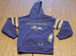 Sudadera Baltimore Ravens Niños 10-12, Púrpura Equipo NFL Ropa Fútbol Sudadera con Capucha - Imagen 1 de 14